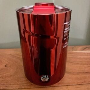 Starbucks Holiday Red Vacuum Insulated Stainless Steel Tumbler 12 OZ